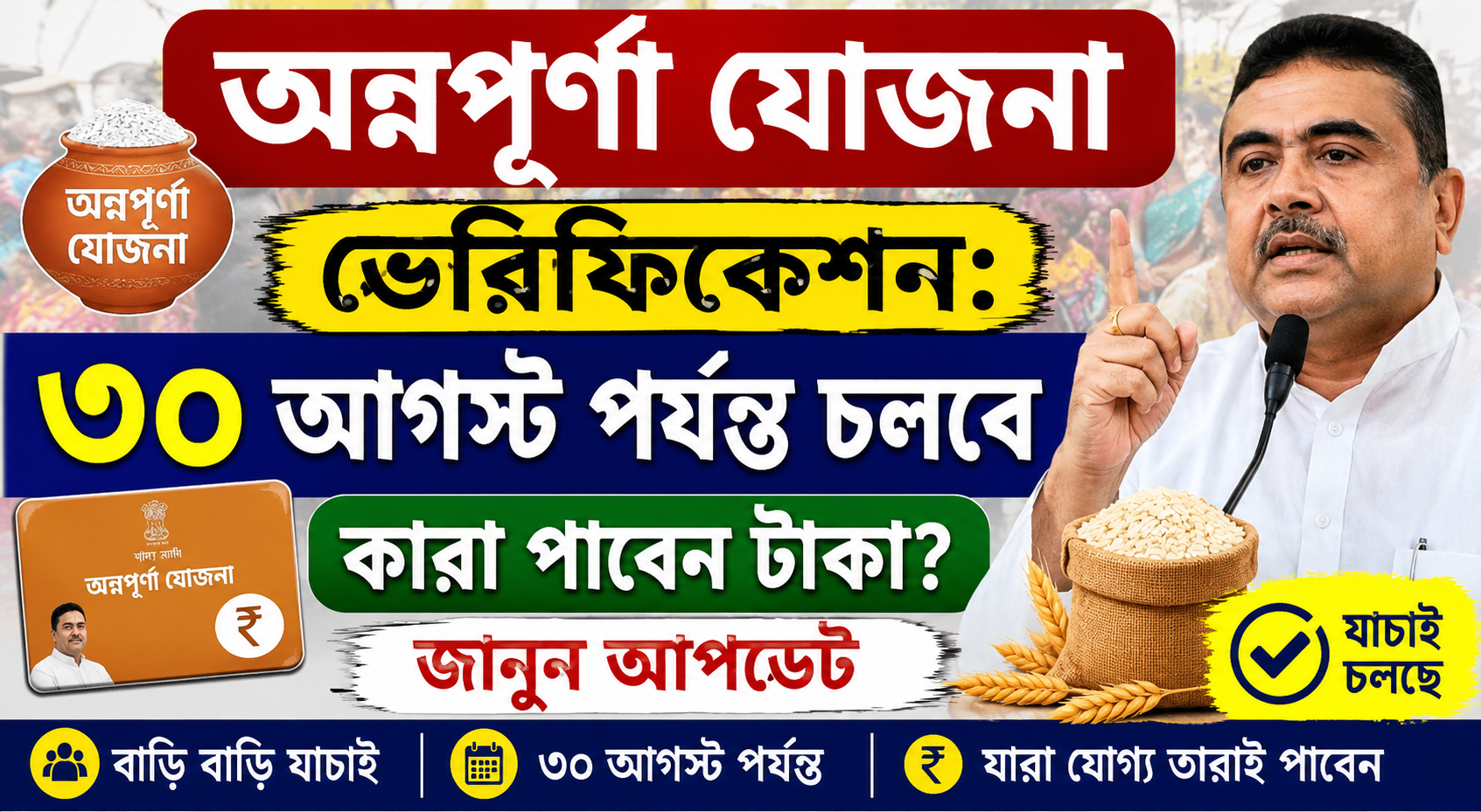 অন্নপূর্ণা যোজনা ভেরিফিকেশন আপডেট