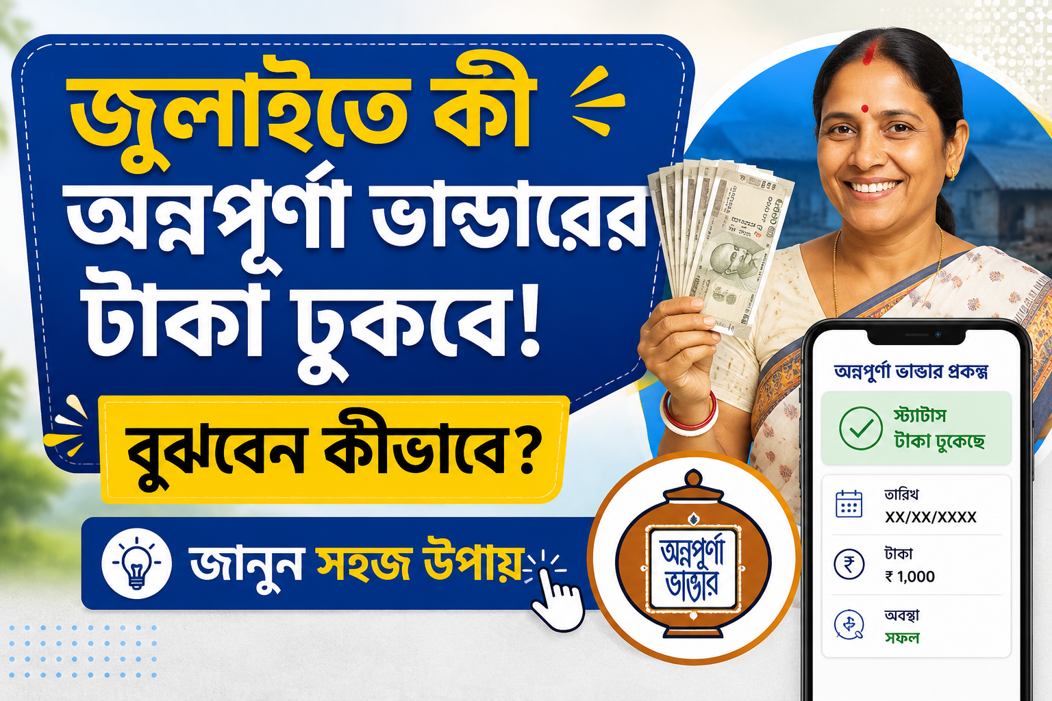 অন্নপূর্ণা ভাণ্ডার পেমেন্ট স্ট্যাটাস