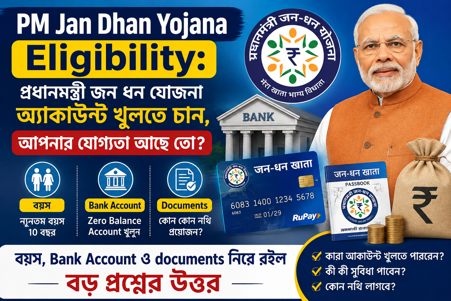 PM Jan Dhan Yojana Eligibility Guide