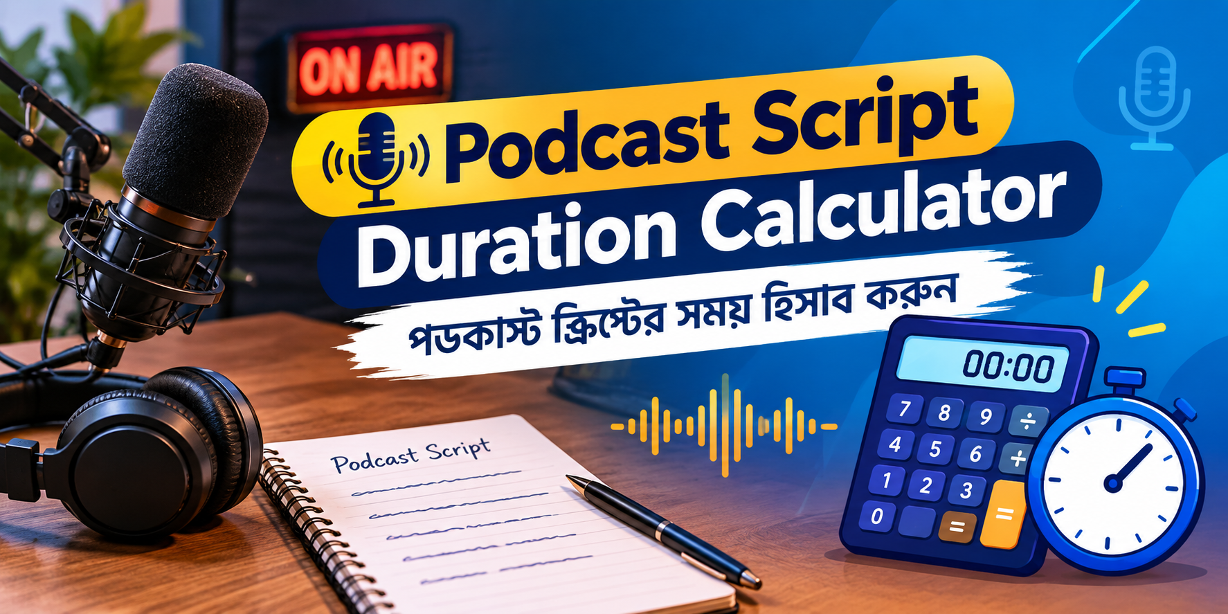 Podcast Script Duration Calculator 