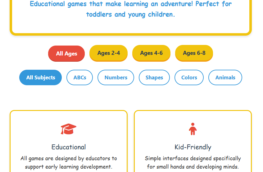 Educational Games for Children