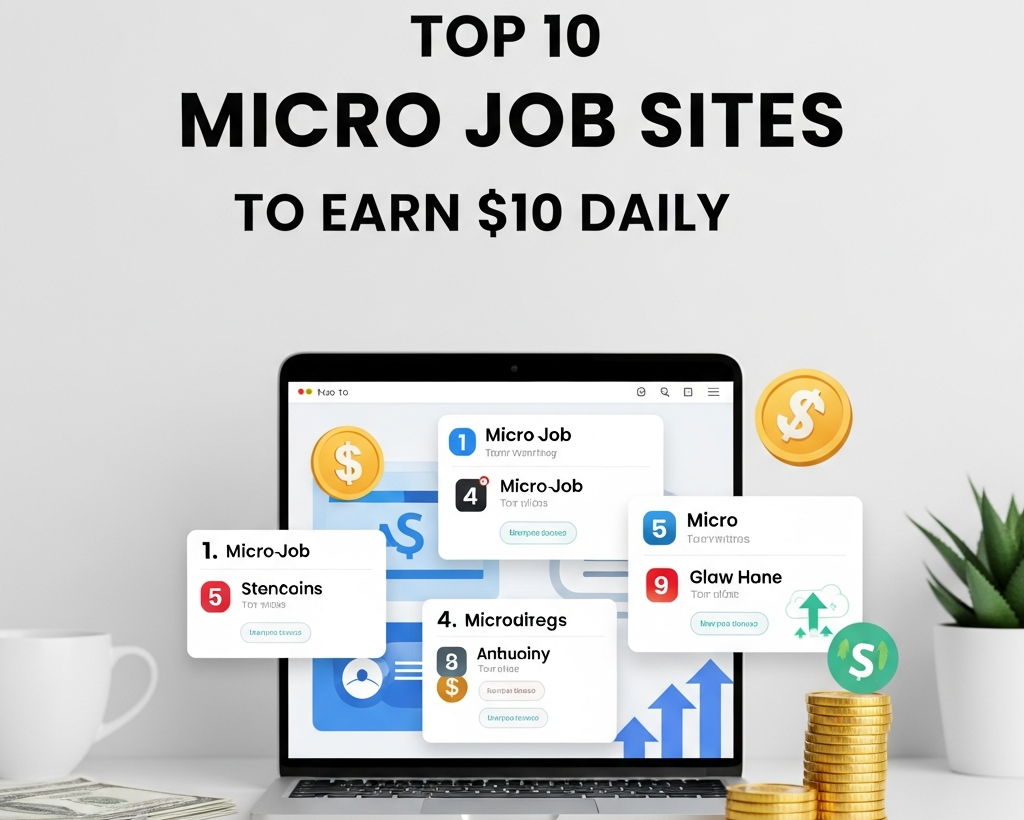 Top 10 Micro Job Sites to Earn $10 Daily
